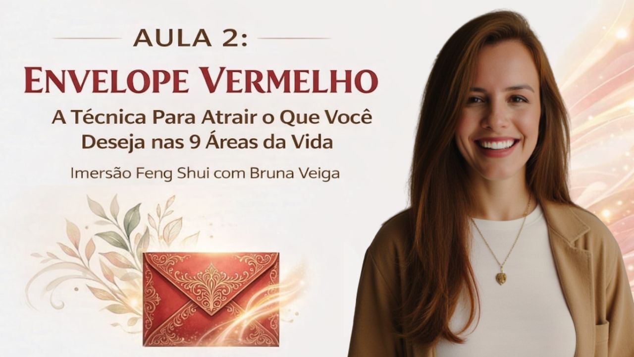 Capa da aula 2: Envelope Vermelho, com Bruna Veiga