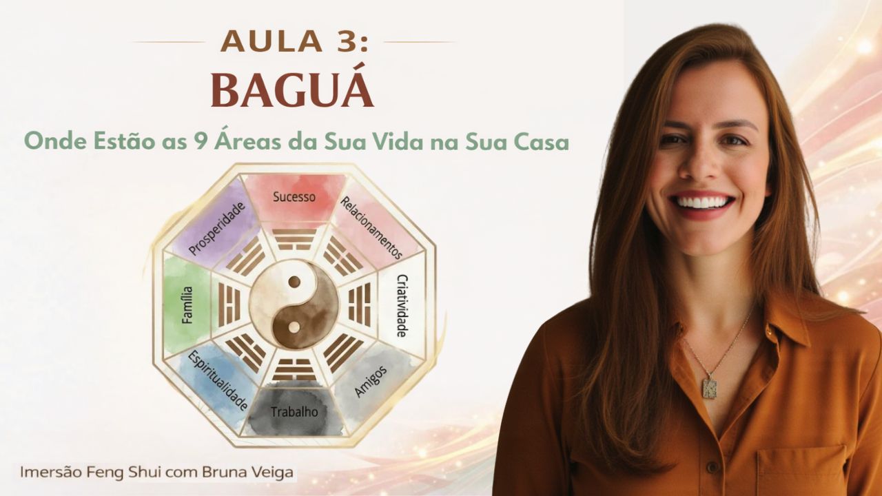 Capa da aula 3: Baguá, onde estão as 9 áreas da sua vida na sua casa
