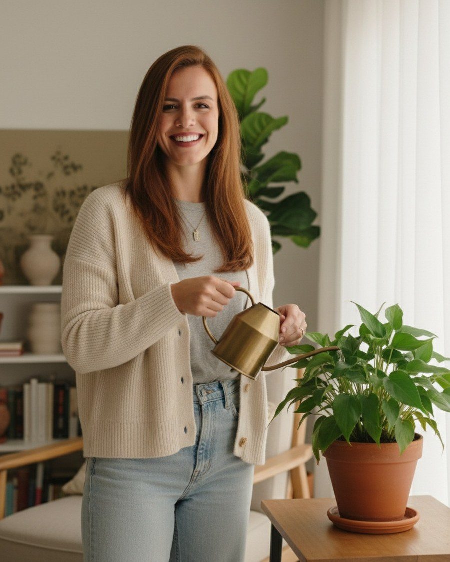 Bruna Veiga em casa